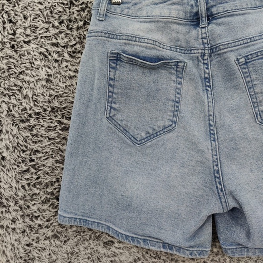 Sanrio Keroppi Women Kawaii Hello Kitty Cute Denim Shorts 9 Button Fly High Rise - Picture 13 of 15